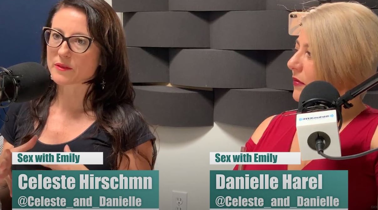Celeste and Danielle on the Sex with Emily Podcast