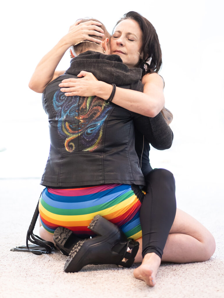 Somatica coach Celeste Hirschman in a training session with a student