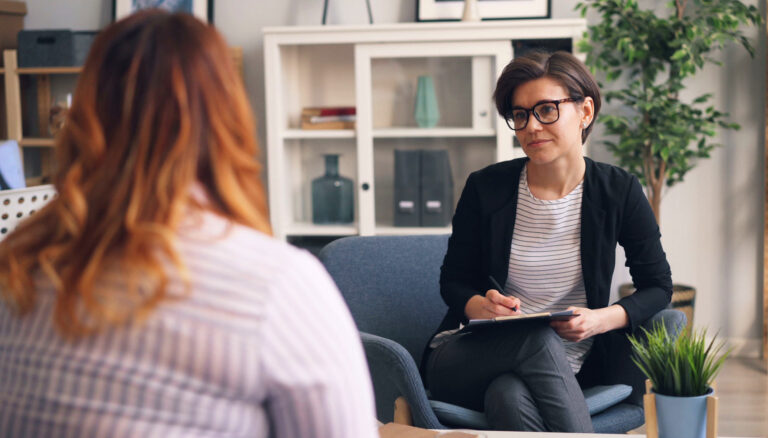 Legitimate sex coach in session with her client