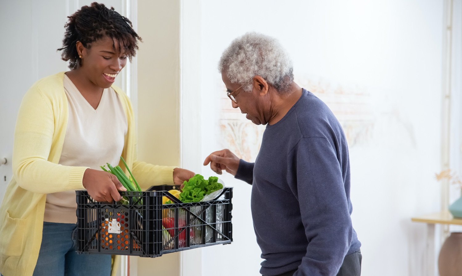 Social worker having a most rewarding career helping people.