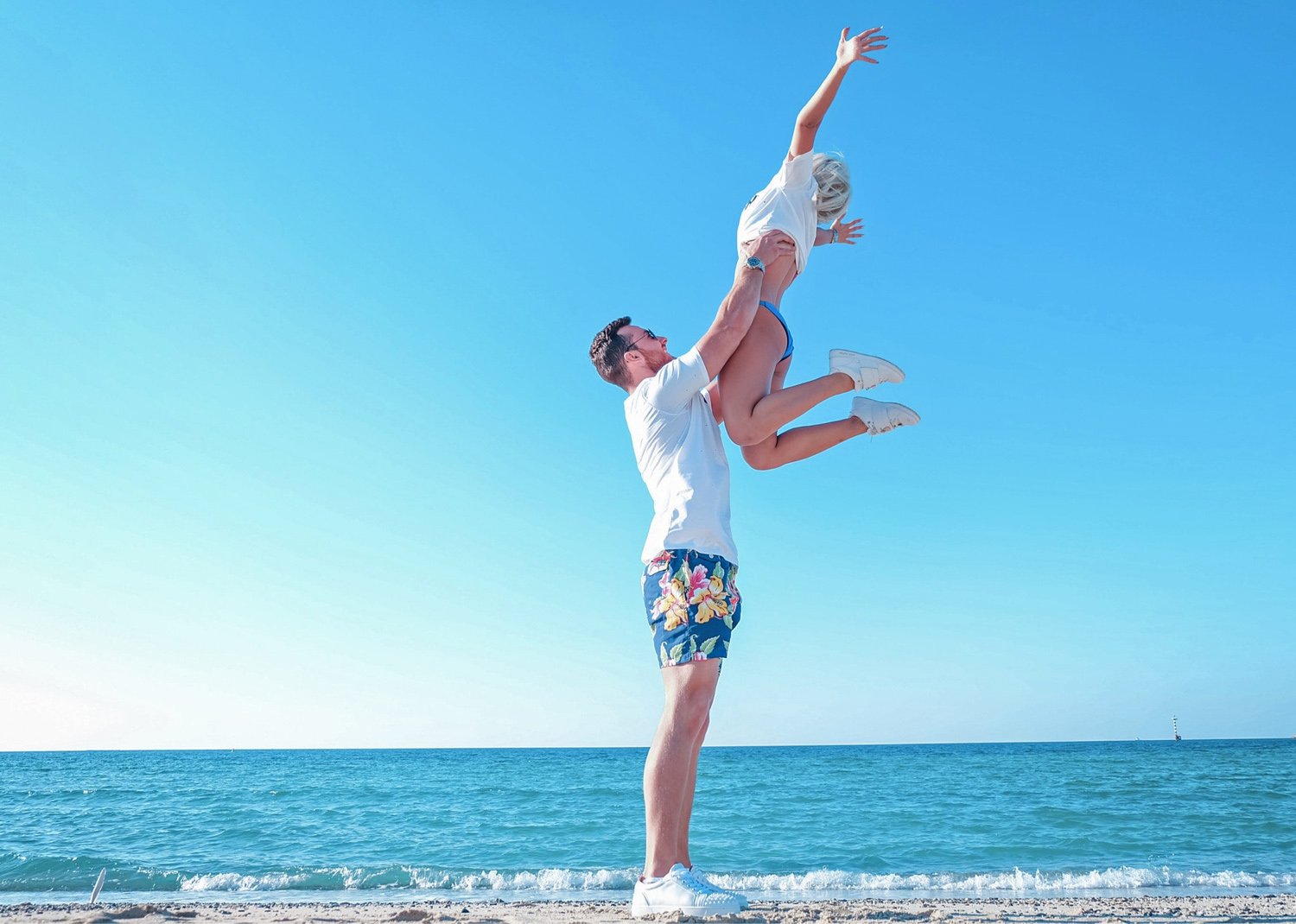 Couple practicing relationship attachment styles