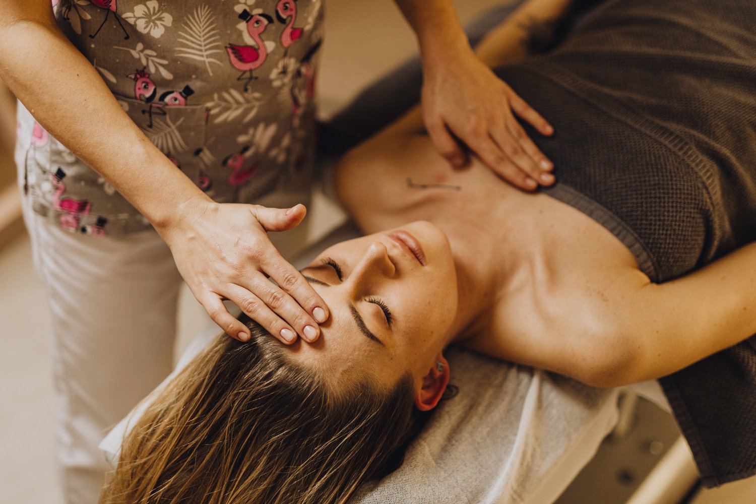Woman in a somatic coaching session